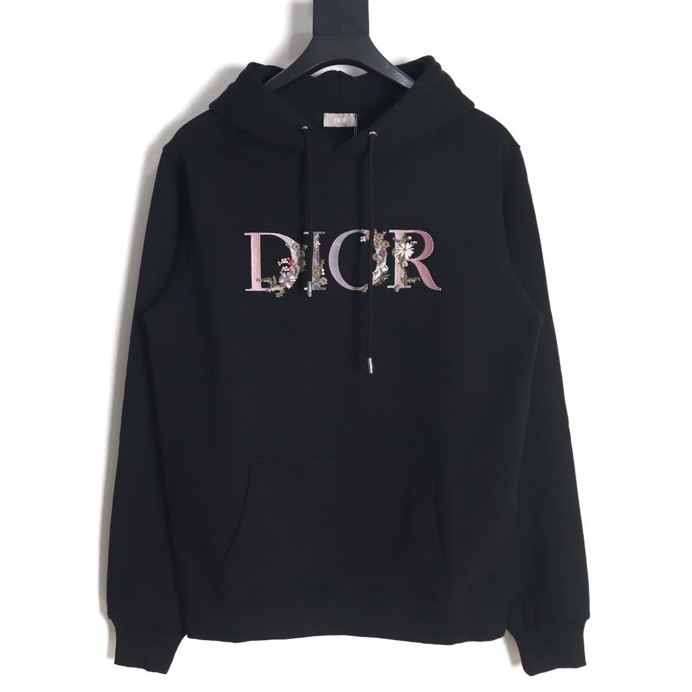 D*or D*or 22fw gradient floral letter embroidered hooded sweatshirt_cm_1