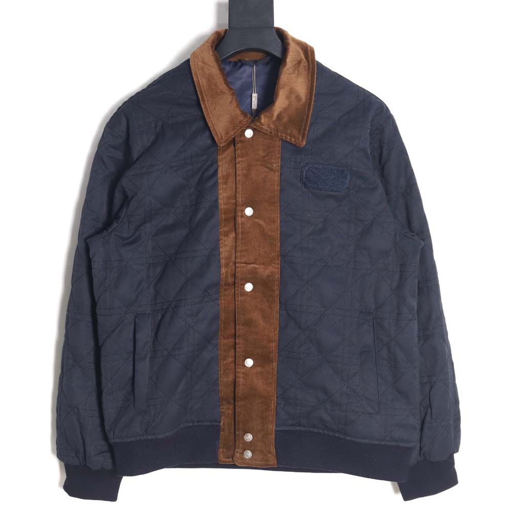 D*or men''s quilted embroidered short bomber jacket