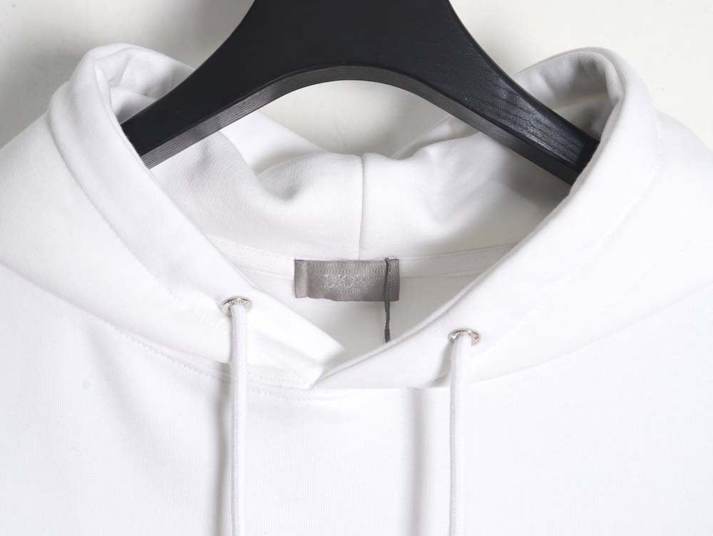 D*or D*or 22fw gradient floral letter embroidered hooded sweatshirt