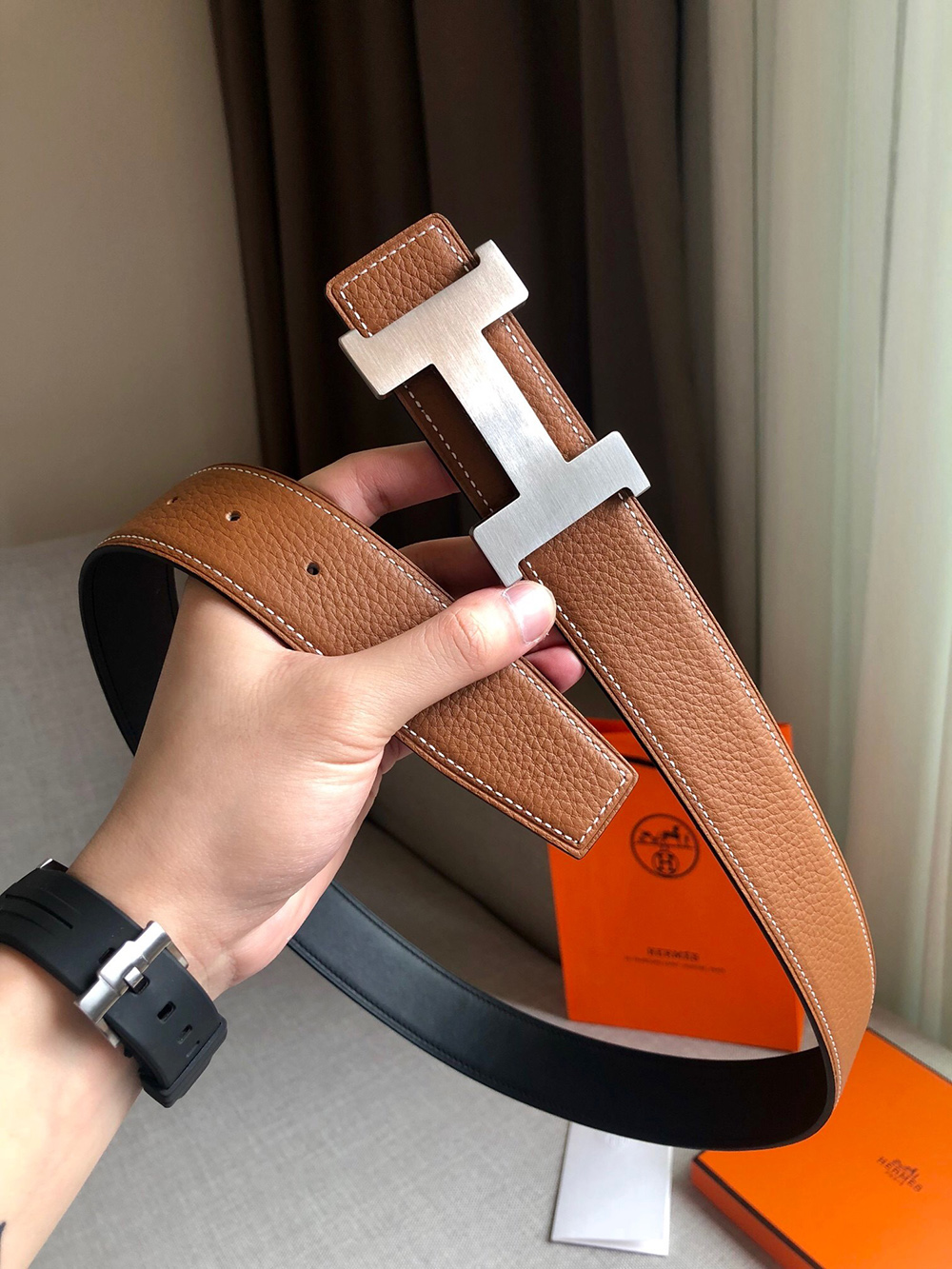 H**mes belts 8262 w:38mm