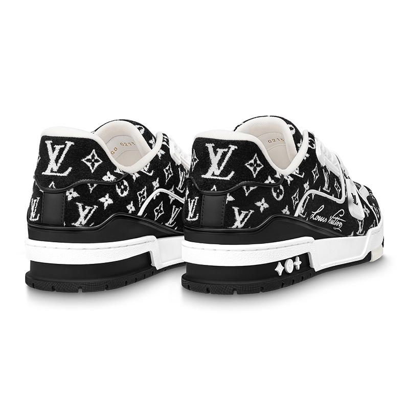 l0*is V*t0n trainer black monogram textile