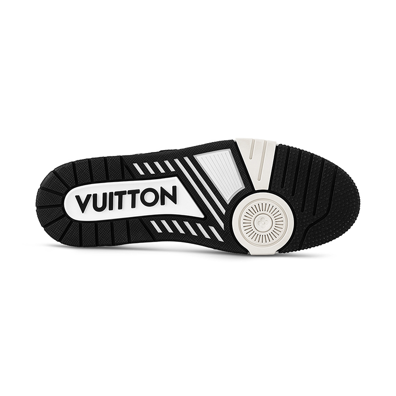 l0*is V*t0n trainer black monogram textile