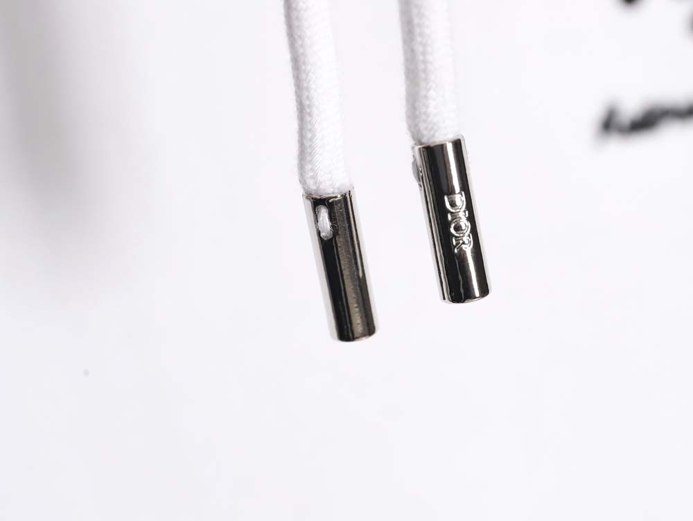 D*or 23fw hooded sweatshirt with front and back signature letters embroidery