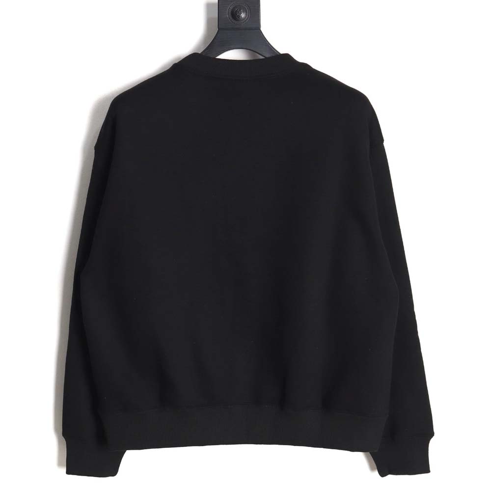 Nike x Stussy Nike Stussy joint 23SS solid color embroidered logo velvet sweatshirt_CM_1