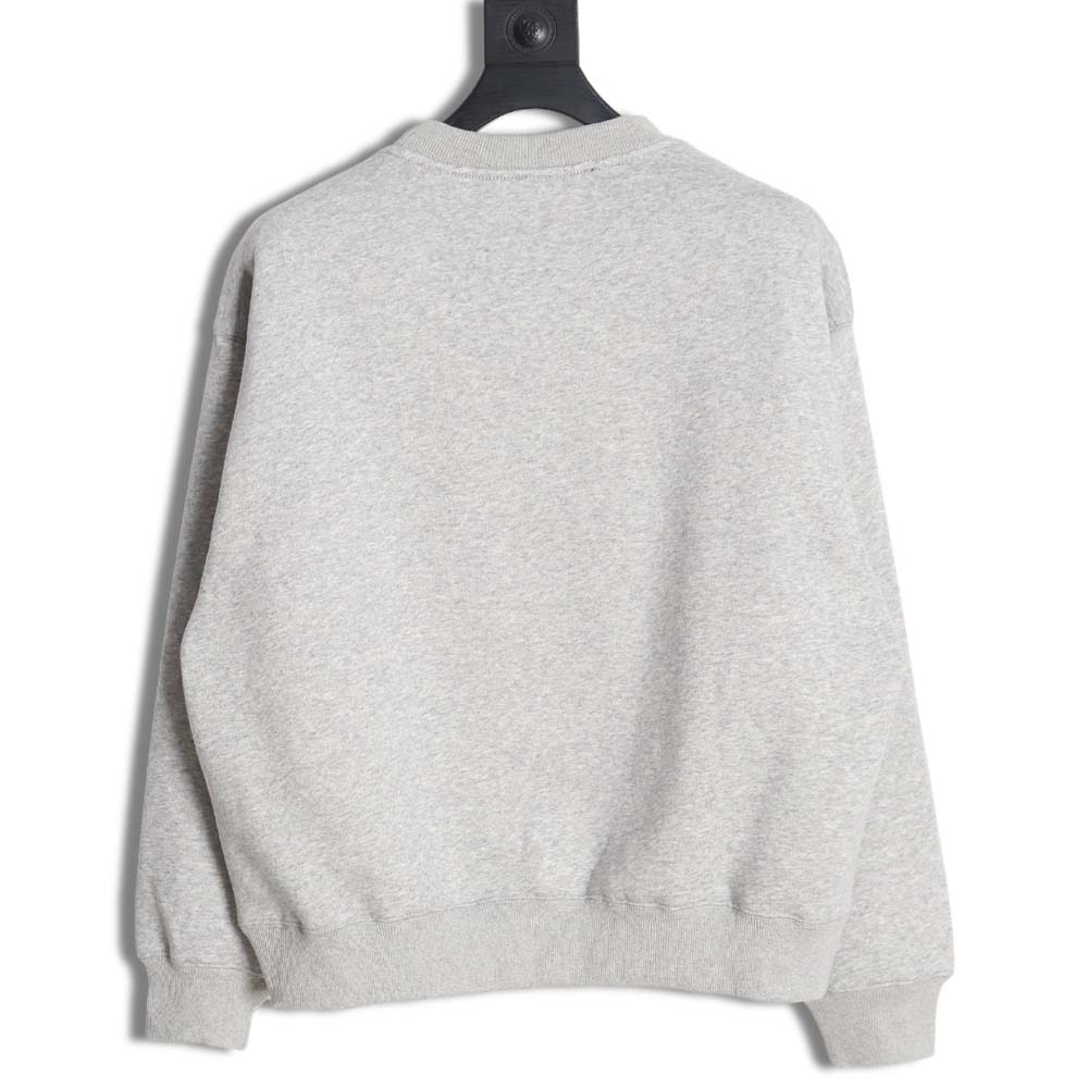 Nike x Stussy Nike Stussy joint 23SS solid color embroidered logo velvet sweatshirt