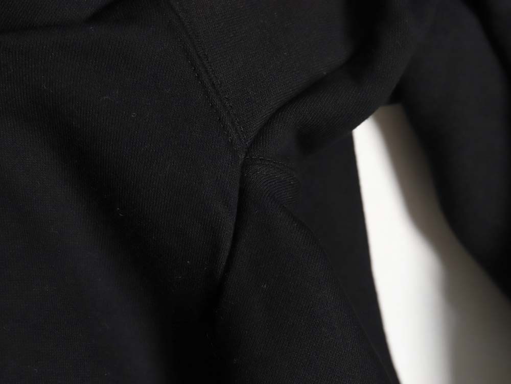 Nike x Stussy Nike Stussy joint 23SS solid color embroidered logo velvet sweatshirt_CM_1