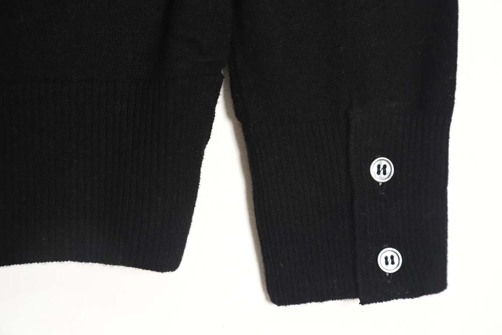 THOM BROWNE TB 23FW fine wool cardigan (black)