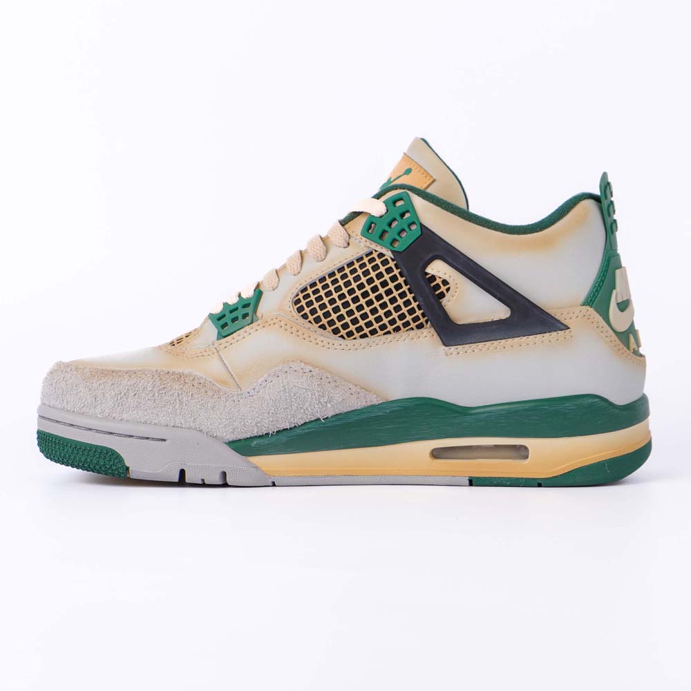 Custom Air Jordan 4 Sail Green