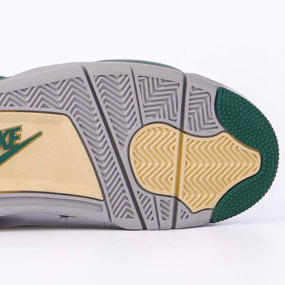 Custom Air Jordan 4 Sail Green