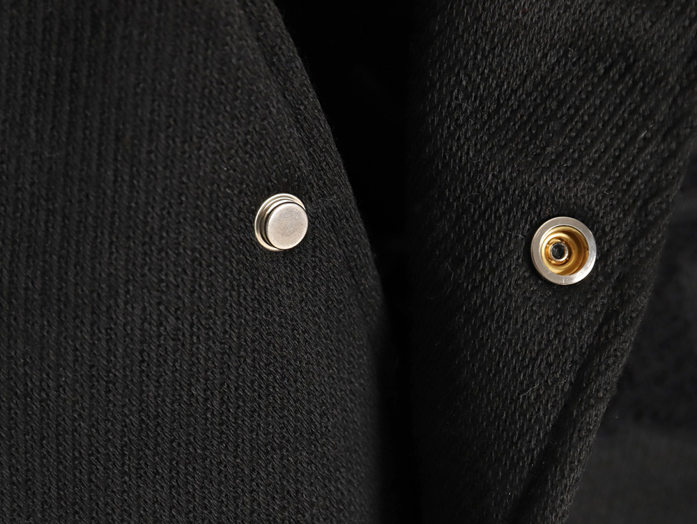 Askyurself scroll embroidered panel baseball jacket