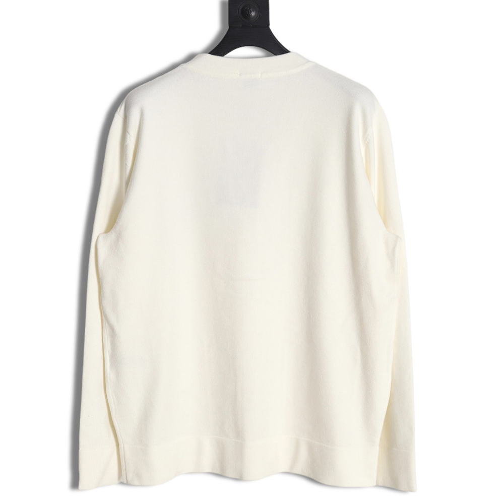 B**rry embroidered tb letter sweater cardigan