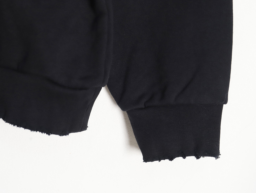 Ba*len*cia*ga embroidered back crew neck sweatshirt