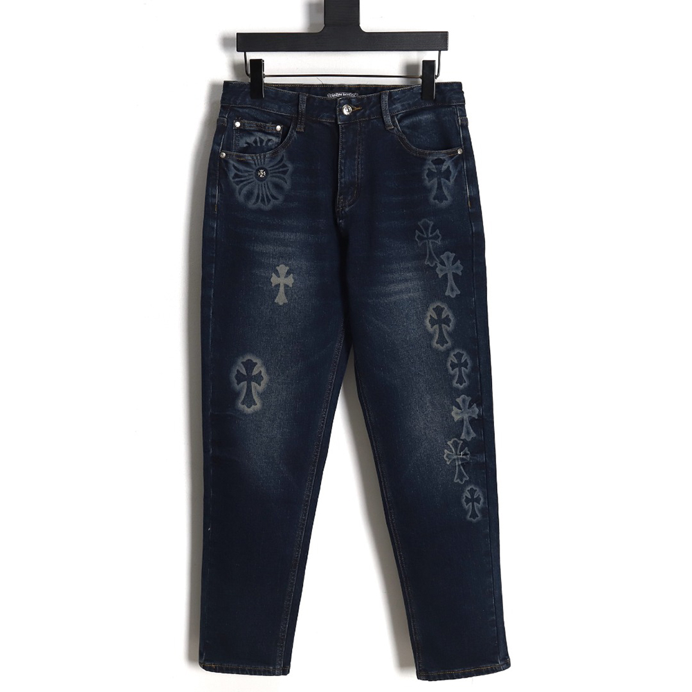 Ch*0me heart 23fw multi-cross denim trousers