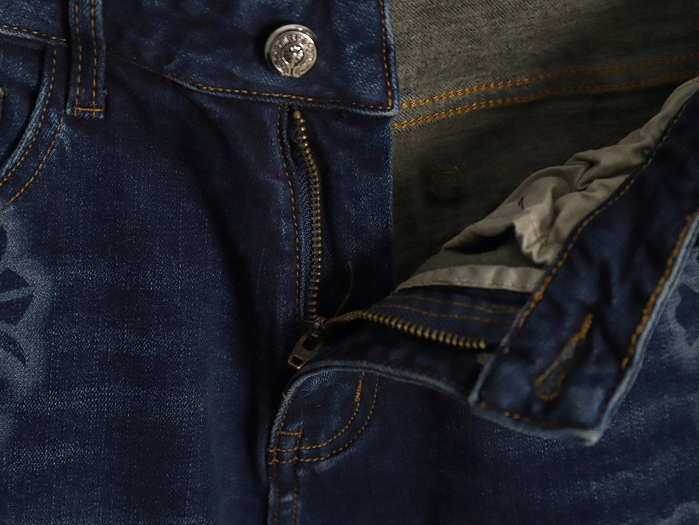 Ch*0me heart 23fw multi-cross denim trousers