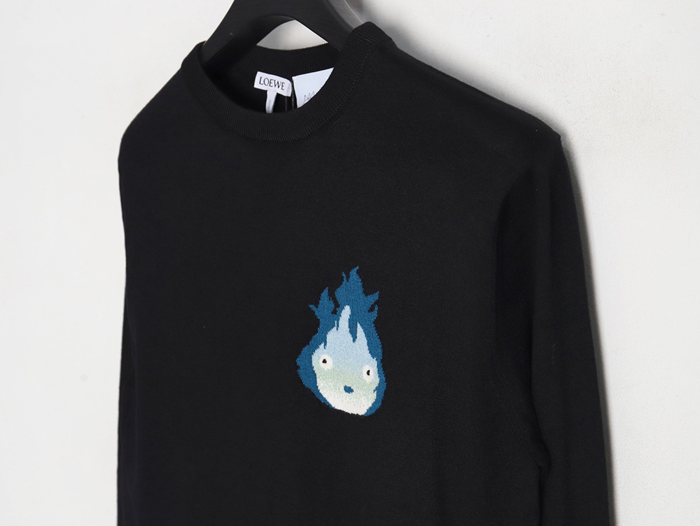 L0ew* little flame knitted bottoming sweater