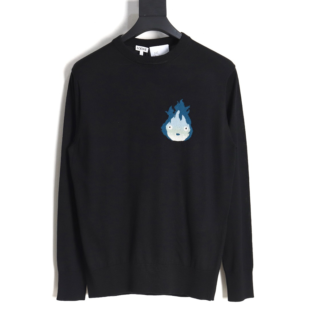 L0ew* little flame knitted bottoming sweater