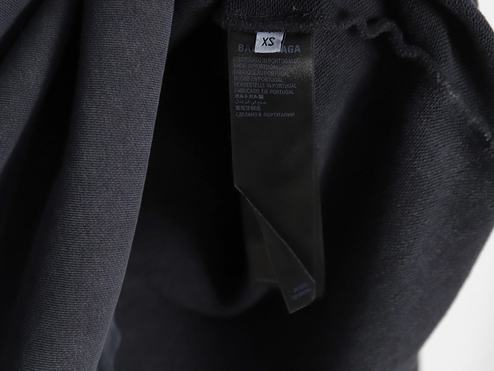 Ba*len*cia*ga 24ss patchwork hooded fake two-piece shirt jacket