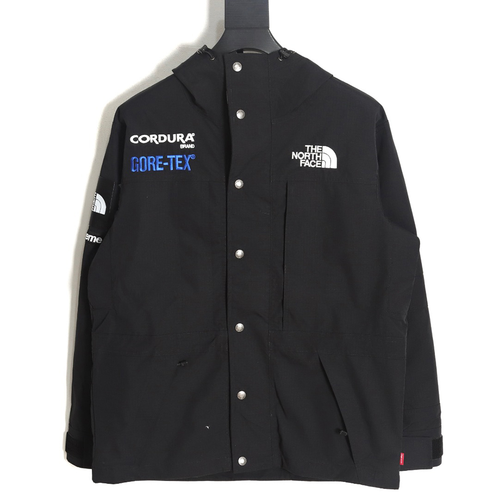 the nor*h f**e x S*p*e color block long sleeve hooded jacket