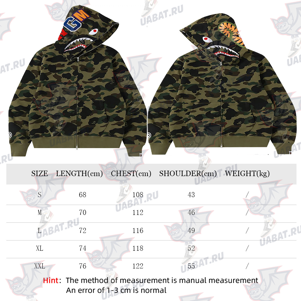 BAPE 1st Camo Shark Full Zip Hoodie 