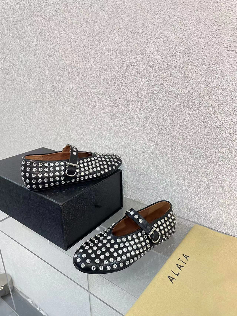 Alaia Strass Ballet Flats