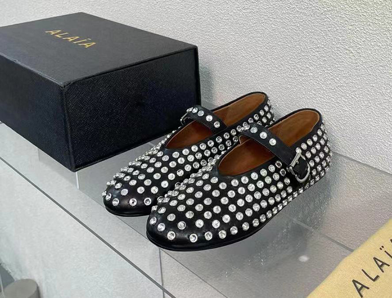 Alaia Strass Ballet Flats
