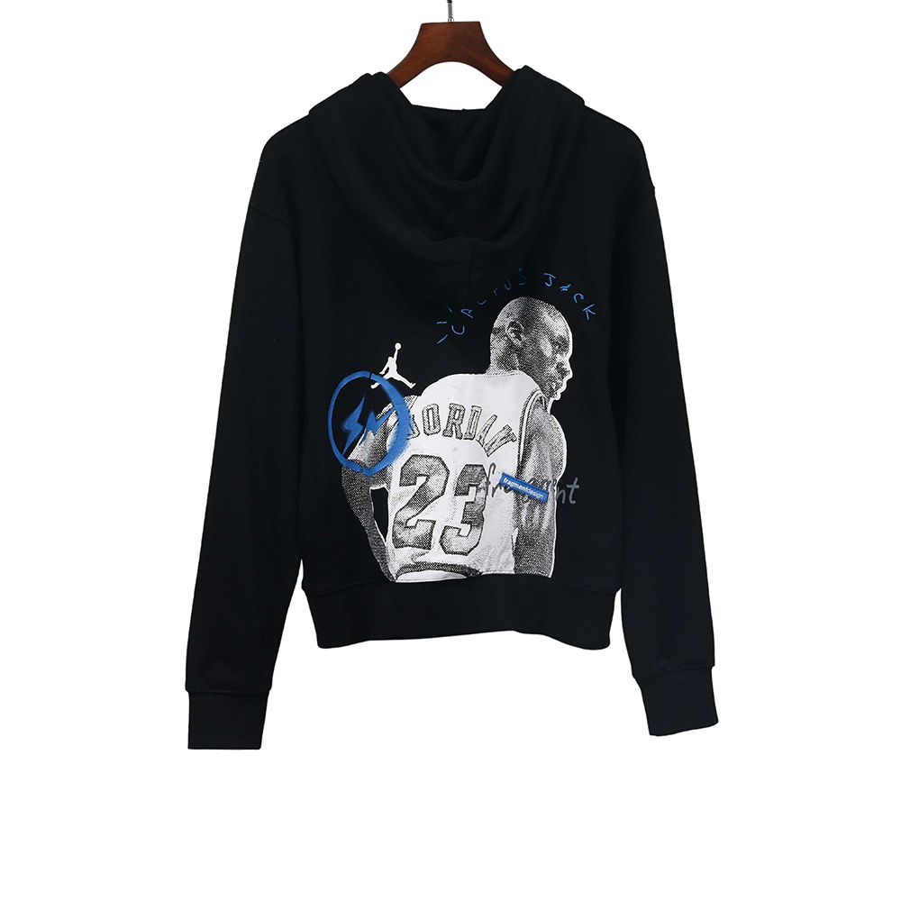 Travis Scott X Jordan X Fragment Hoodie Black