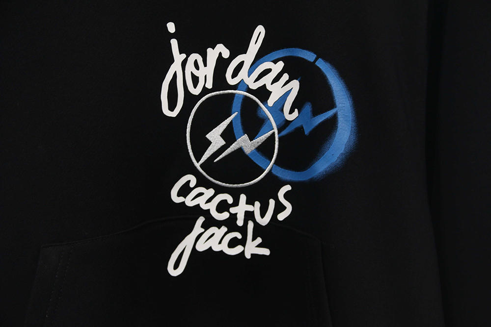 Travis Scott X Jordan X Fragment Hoodie Black