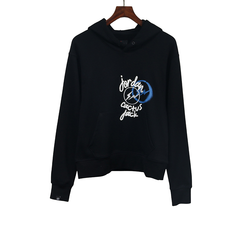 Travis Scott X Jordan X Fragment Hoodie Black
