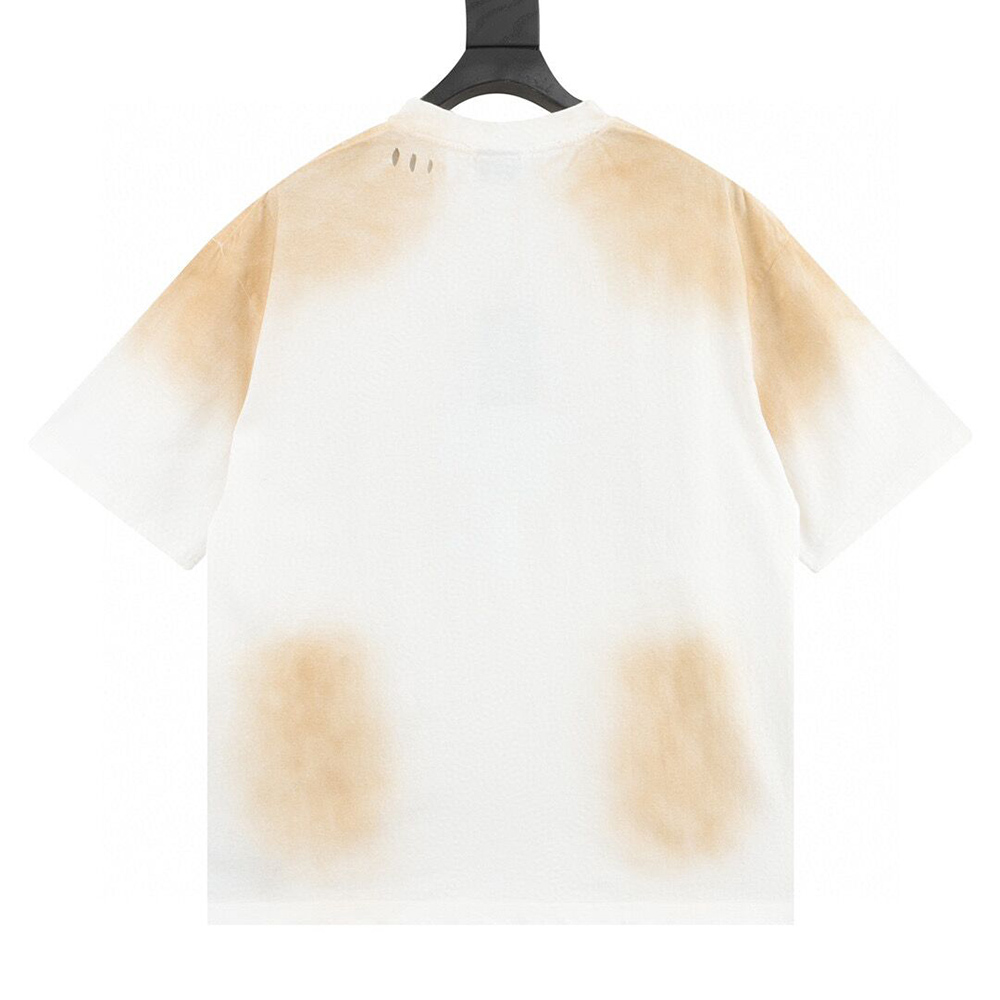 Ba*len*cia*ga industrial style embroidered crew neck short sleeves