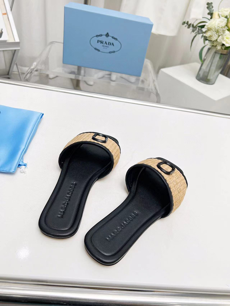 Marc Jacobs The J Woven Sandalet Kad?n Bej Rengi