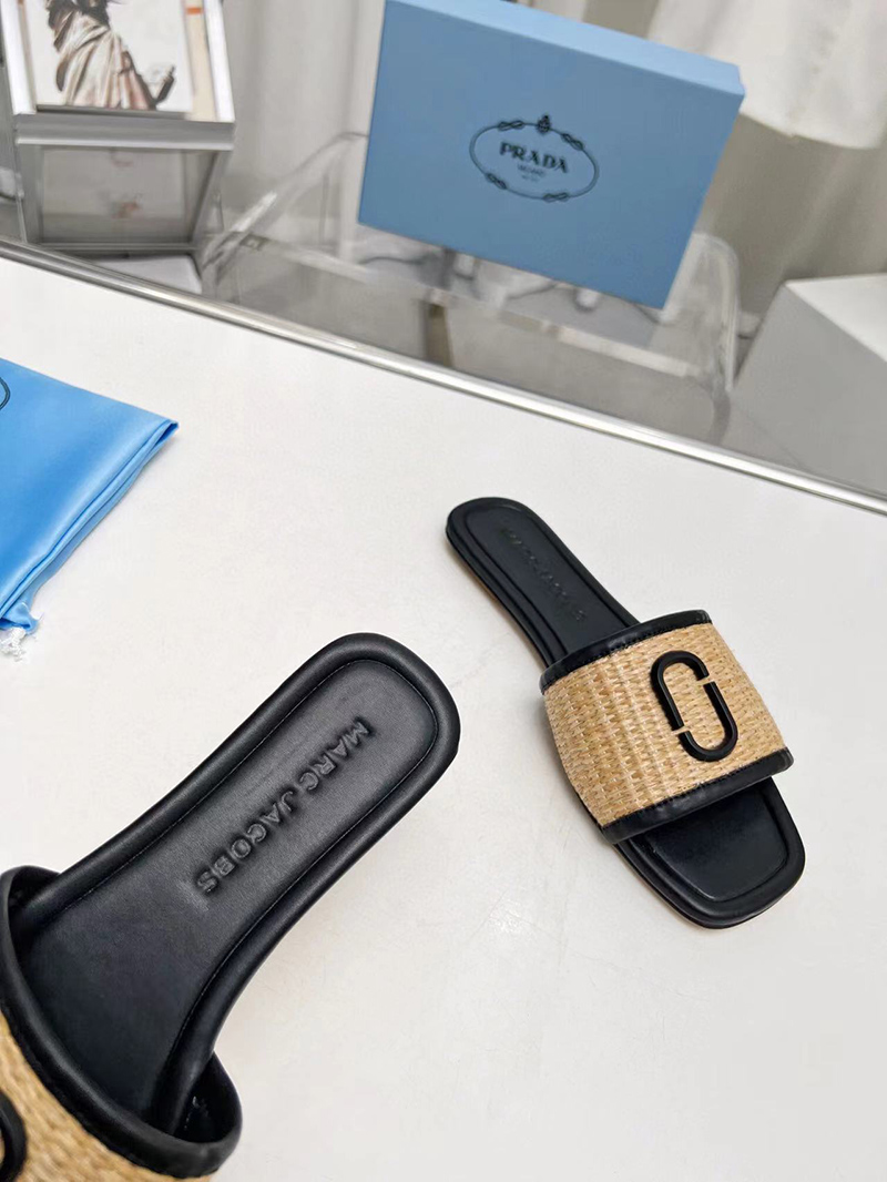 Marc Jacobs The J Woven Sandalet Kad?n Bej Rengi