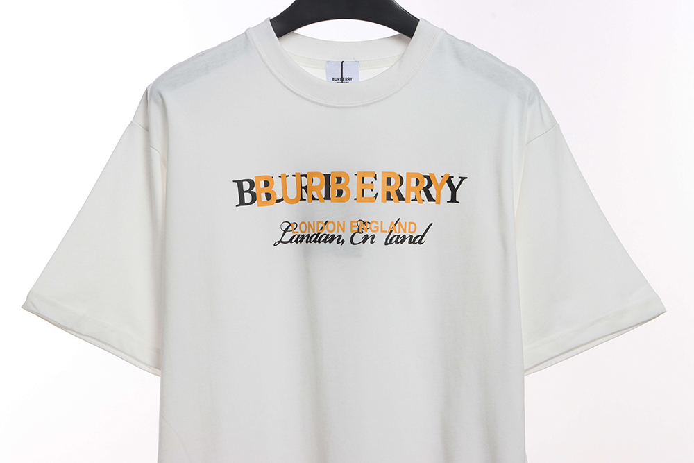 B**rry overlapping hot stamping letter short sleeves