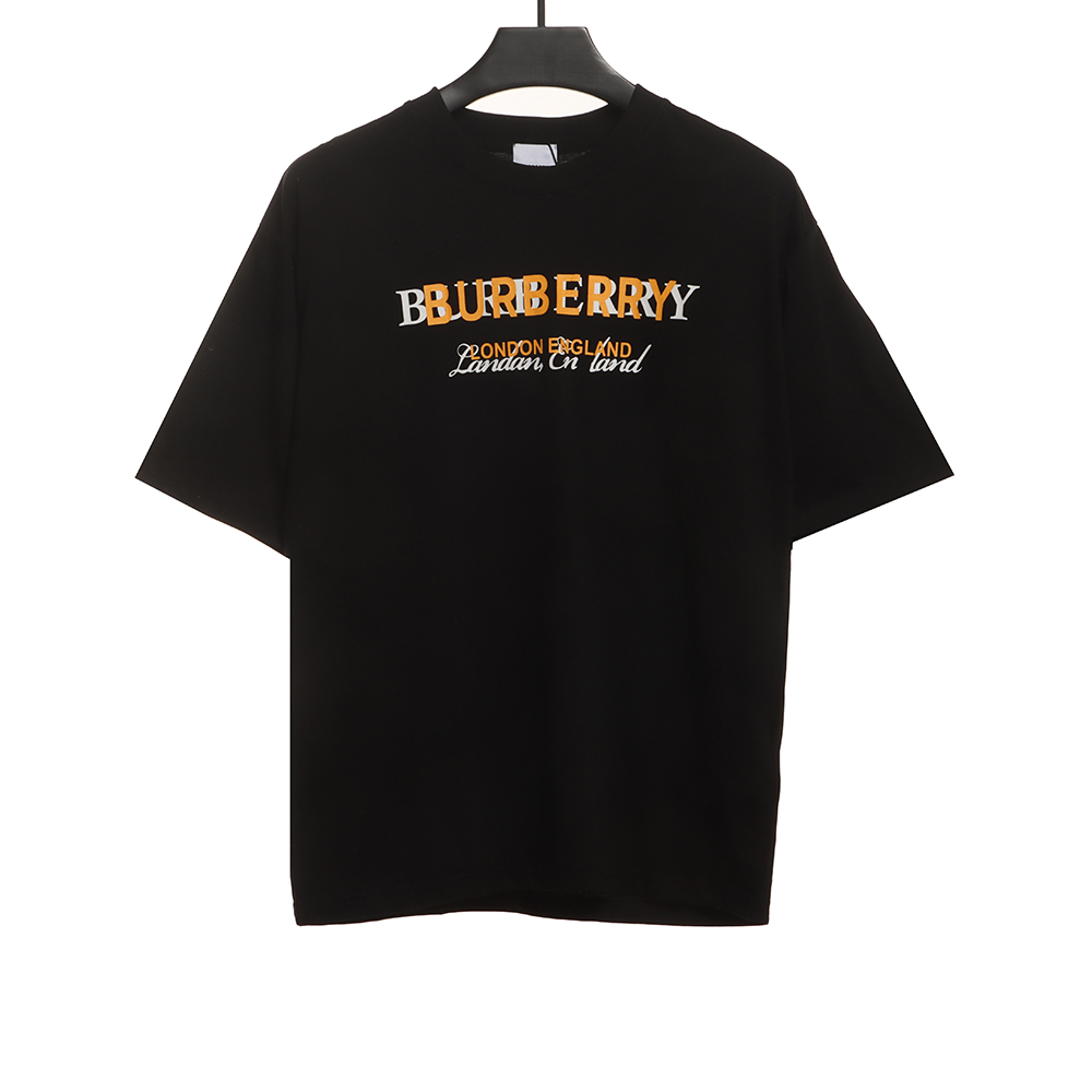 B**rry overlapping hot stamping letter short sleeves