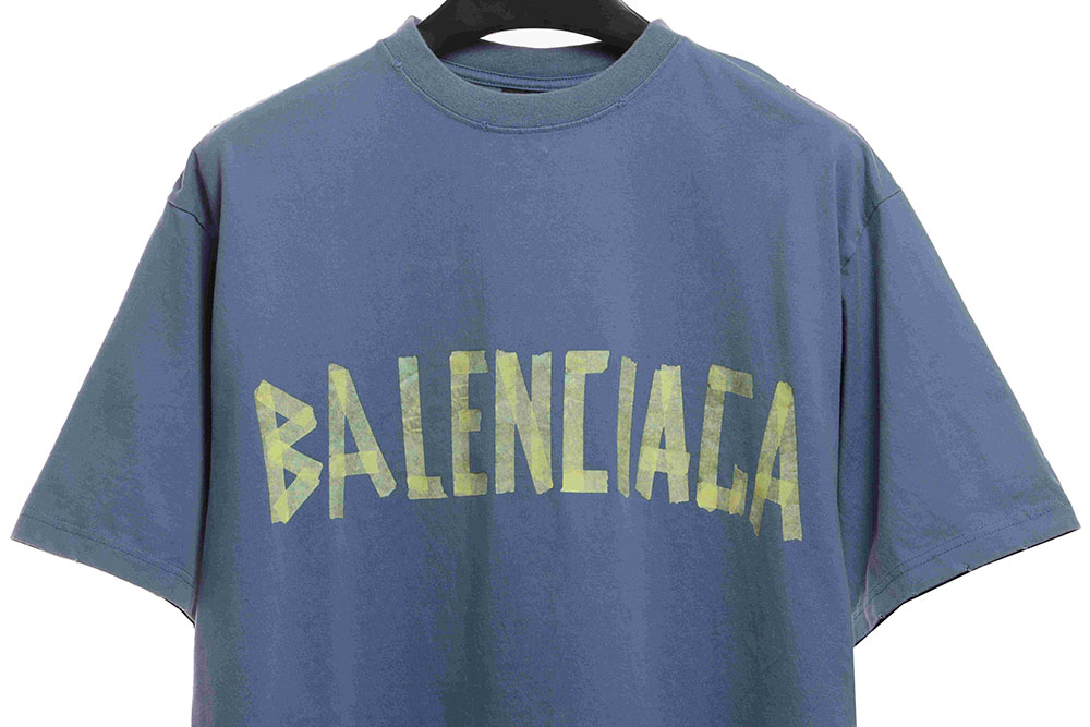 Ba*len*cia*ga masking tape short sleeves