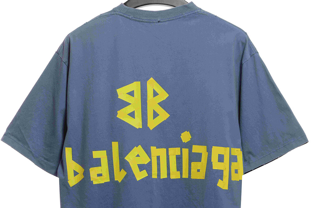 Ba*len*cia*ga masking tape short sleeves