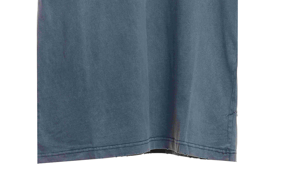 Ba*len*cia*ga blue patch gradient washed short sleeves