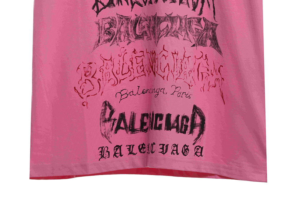 Ba*len*cia*ga year of the dragon limited edition graffiti lettering short sleeves
