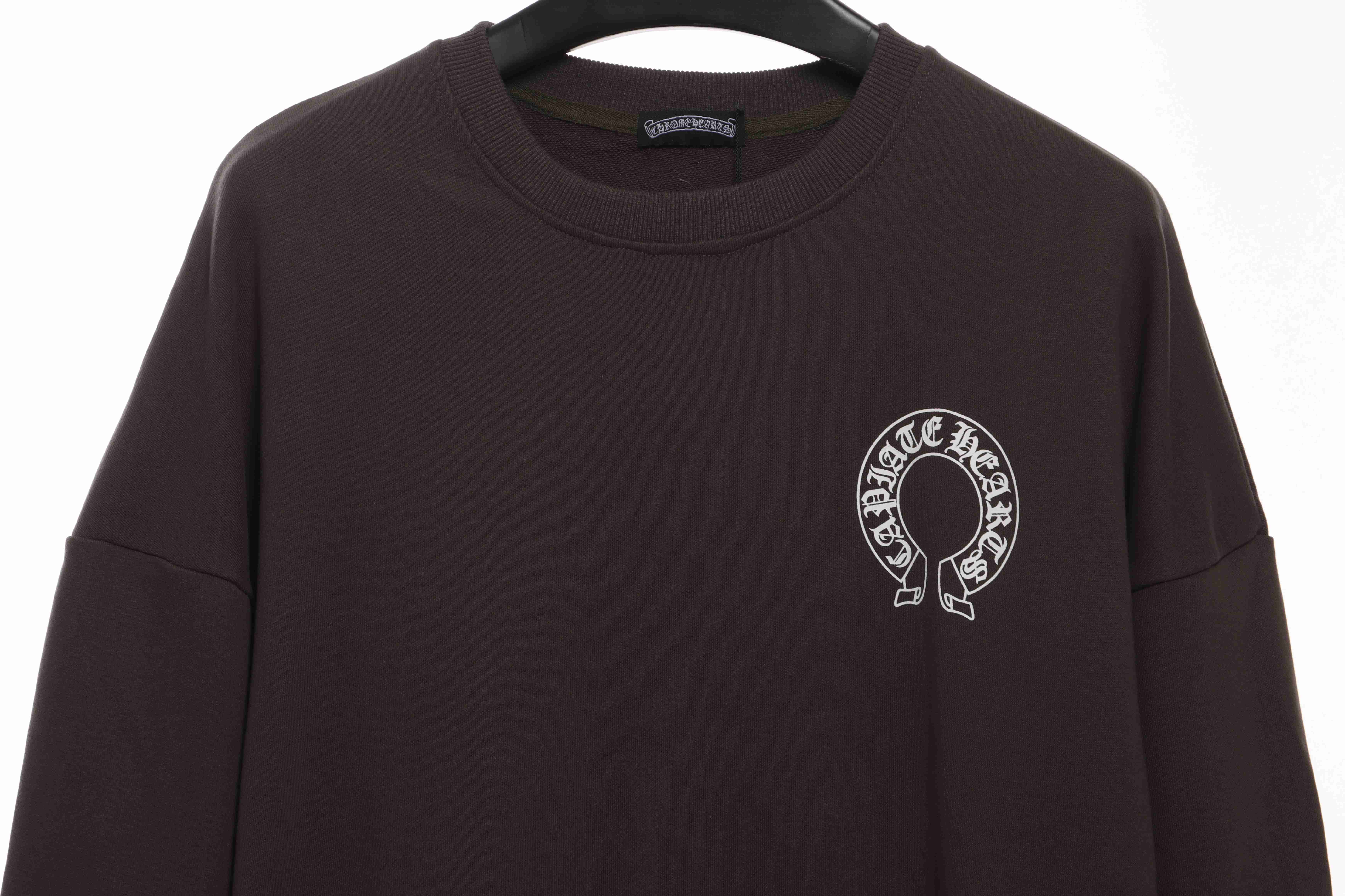 Ch**me He**ts side-zip crew neck sweatshirt