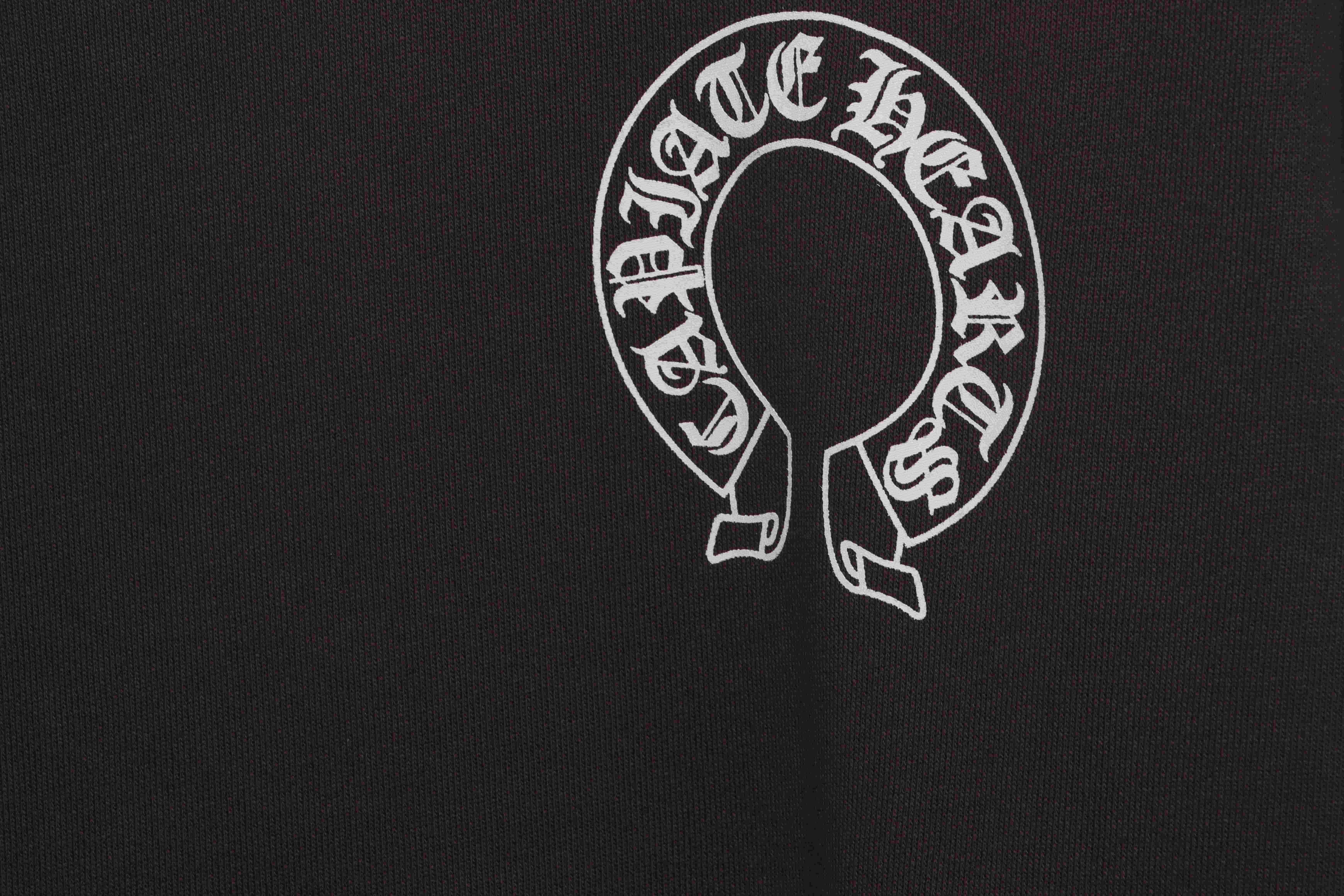 Ch**me He**ts side-zip crew neck sweatshirt