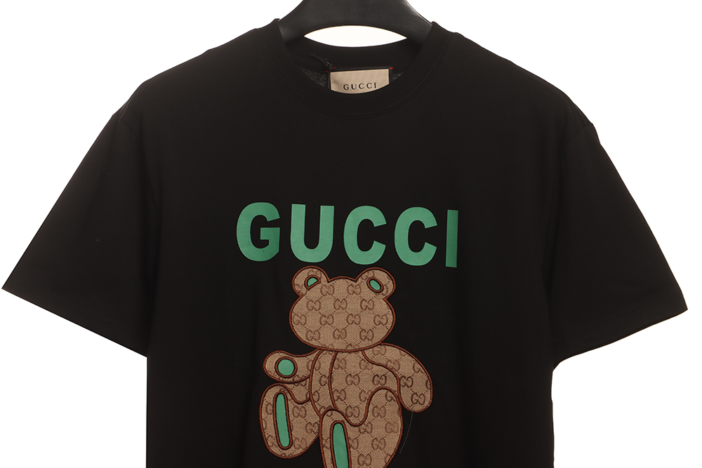 G*u*i patchwork bear embroidered short sleeves