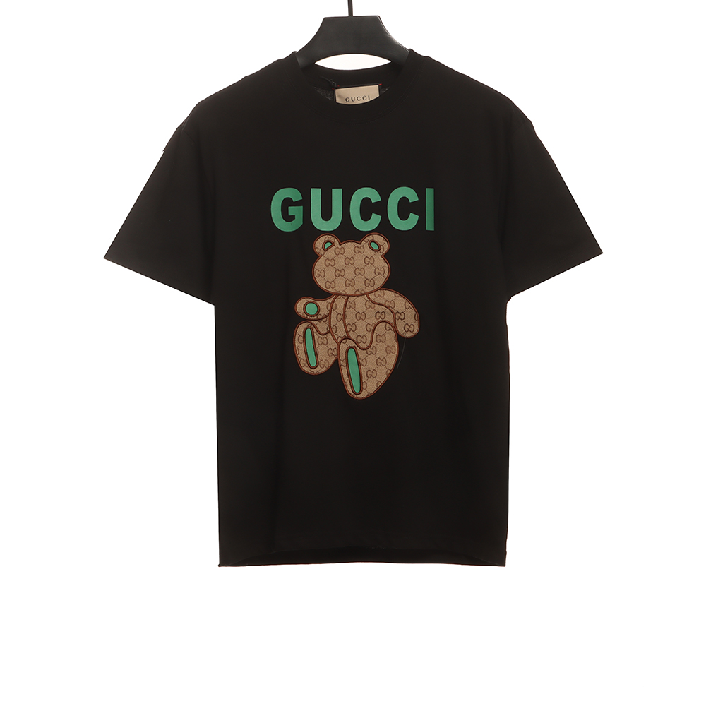 G*u*i patchwork bear embroidered short sleeves