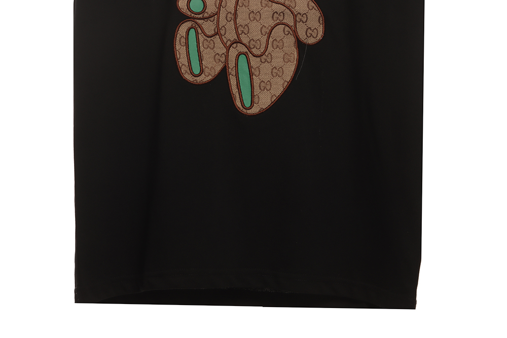 G*u*i patchwork bear embroidered short sleeves