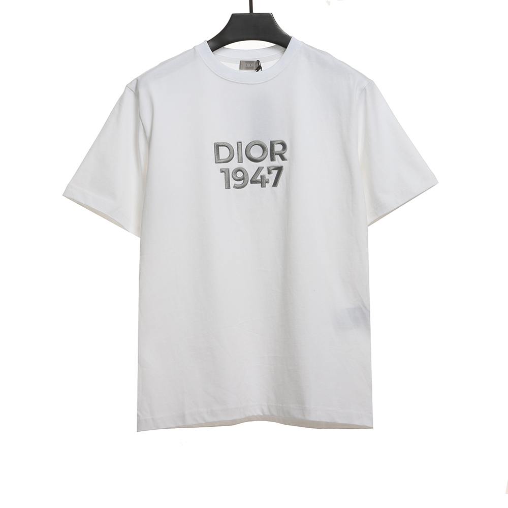 D*or 1947 embroidered letter short sleeves