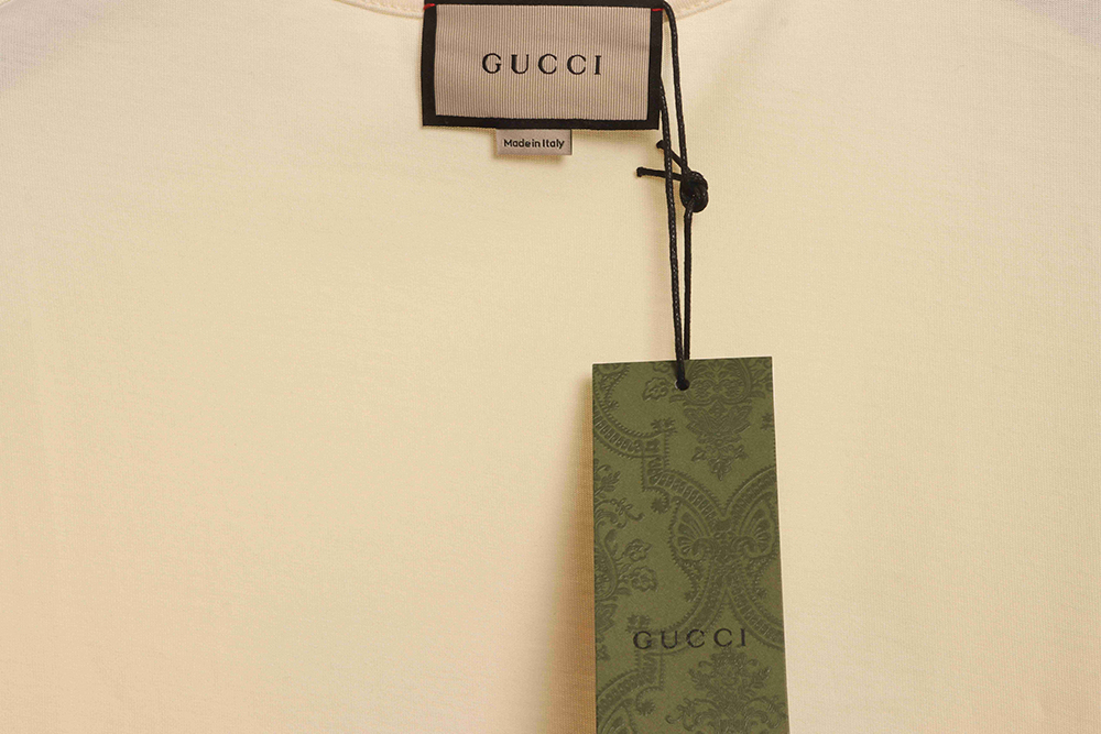 G*u*i tennis racket printed short sleeves