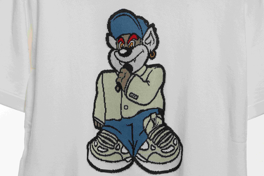 l0*is V*t0n cartoon bear doll knitted short sleeve