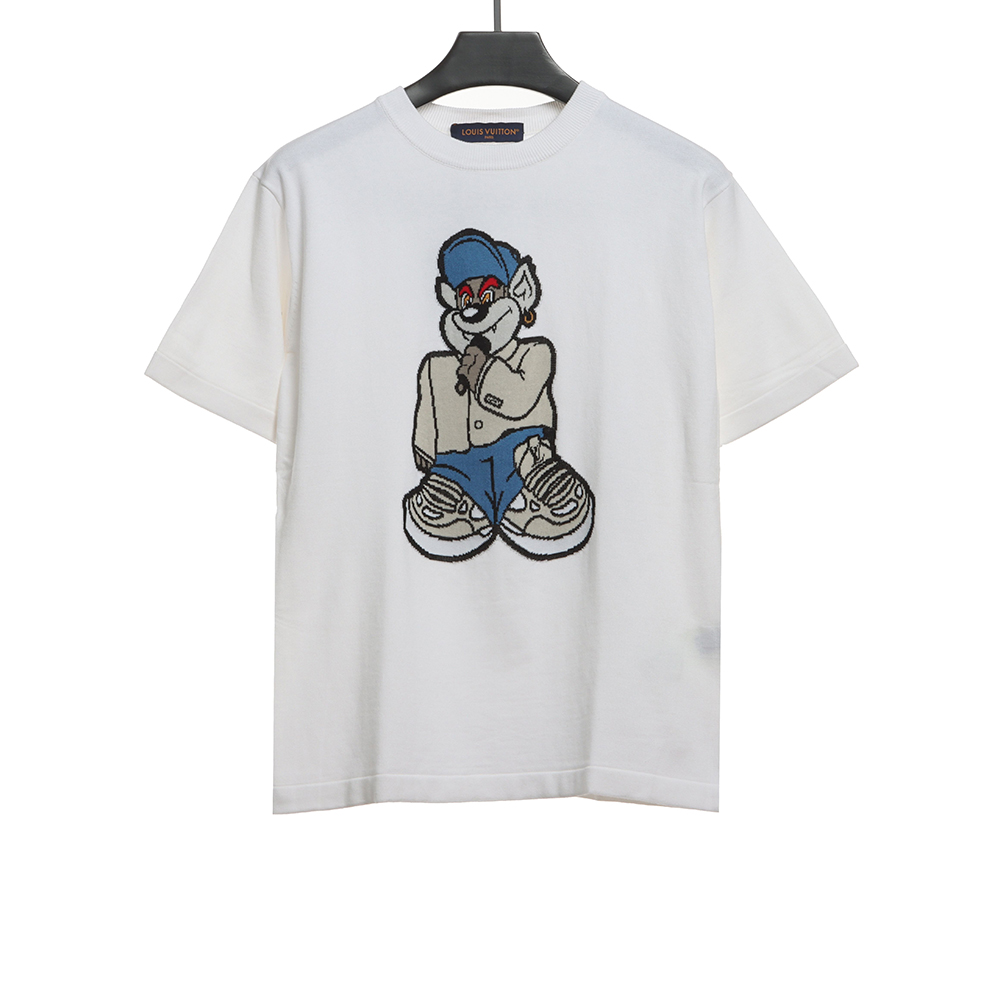 l0*is V*t0n cartoon bear doll knitted short sleeve