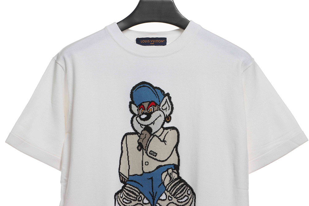 l0*is V*t0n cartoon bear doll knitted short sleeve