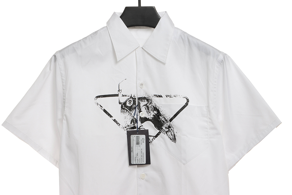 Pra*a piranha print shirt