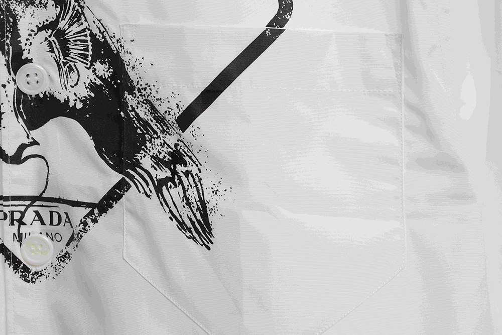 Pra*a piranha print shirt