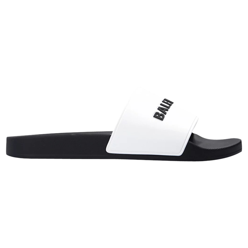 Ba*len*cia*ga  pool slides ''white black''